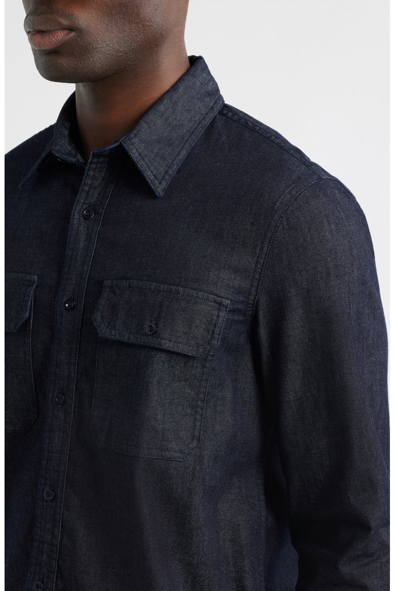 Aiden Denim Utility Button-Up Shirt, Alternate, color, FIGUEROA