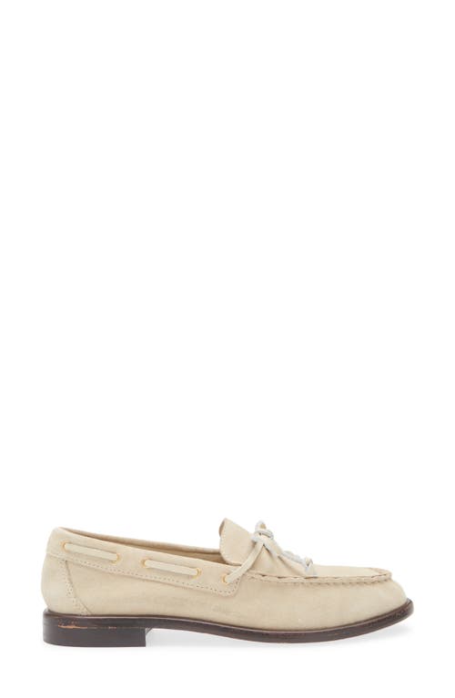 Rag & Bone Carter Suede Boat Loafers In Macadamia Suede
