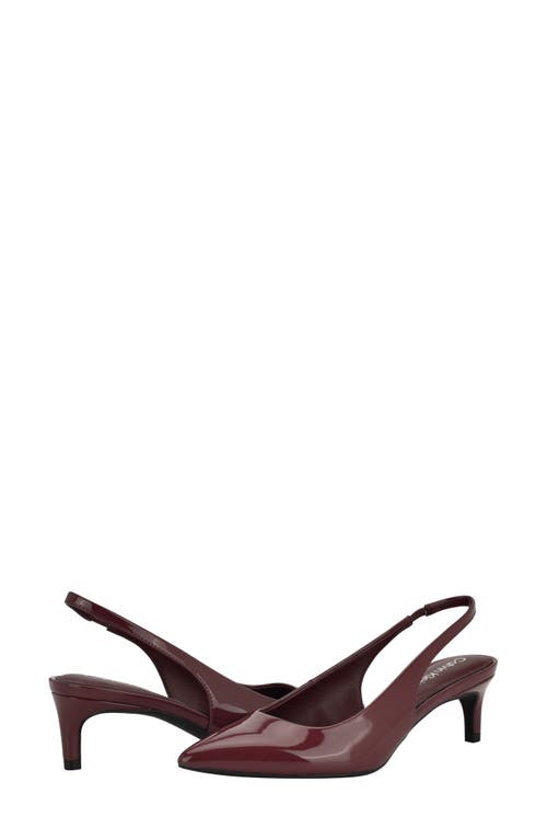 Calvin Klein Dainty Kitten Heel Pointed Toe Slingback Pump