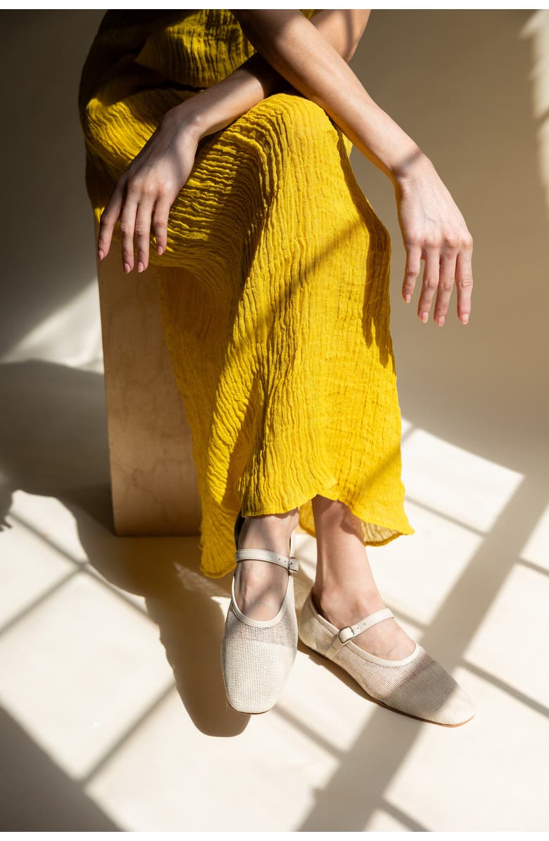 Huma Blanco Penny Mary Jane Flat, Alternate, color, Natural Jute