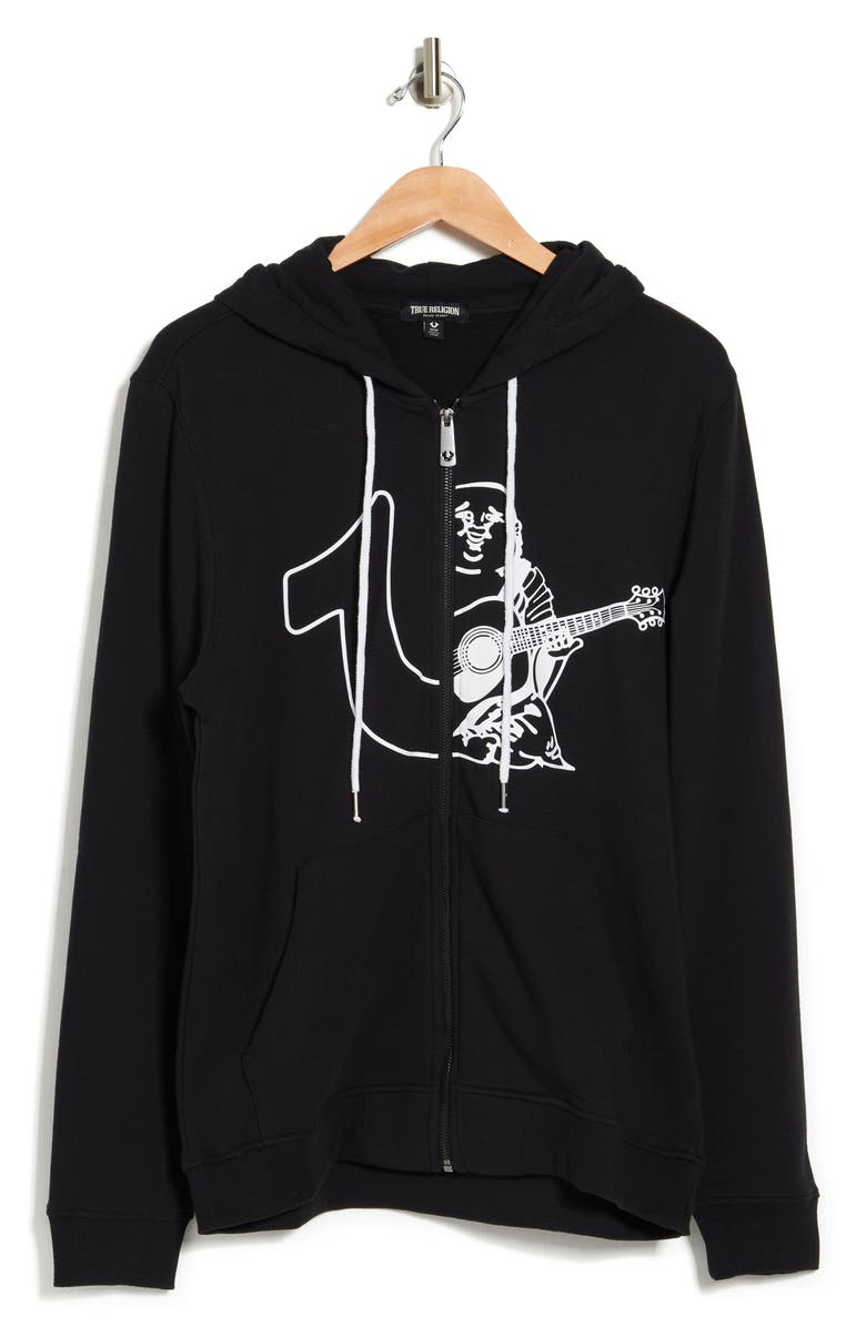 True Religion Brand Jeans True Religion Large Branded Hoodie, Alternate, color,