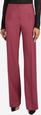 Santorelli Della Wool Stretch Straight Leg Pants