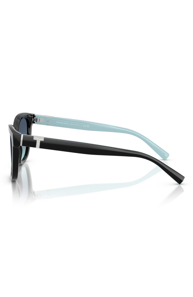 Tiffany & Co. 55mm Gradient Cat Eye Sunglasses, Alternate, color, Black/ Azure Gradient Blue