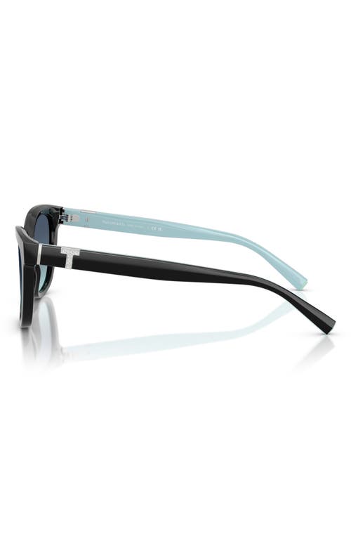 Tiffany & Co . Woman Sunglasses Tf4237b In Black/azure Gradient Blue