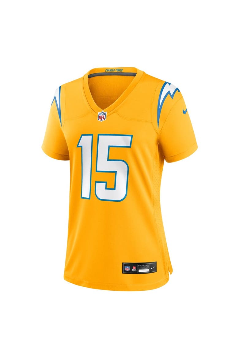 Women's Nike Ladd McConkey Gold Los Angeles Chargers Alternate Charger Power Game Jersey, Alternate, color, Gold