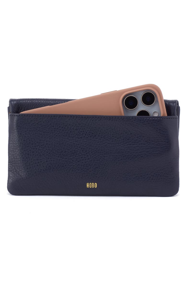 Lumen Leather Continental Wallet, Alternate, color, INK NAVY