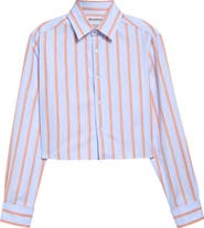 JW Anderson Striped Cropped Shirt
