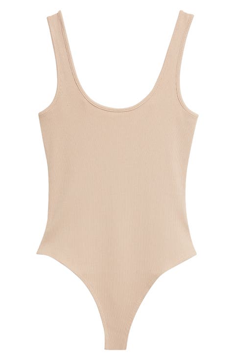 Nica Scoop Neck Tank Bodysuit
