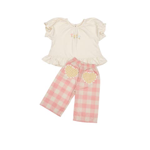 Heart Pocket Pant Set (Toddler & Little Kid)