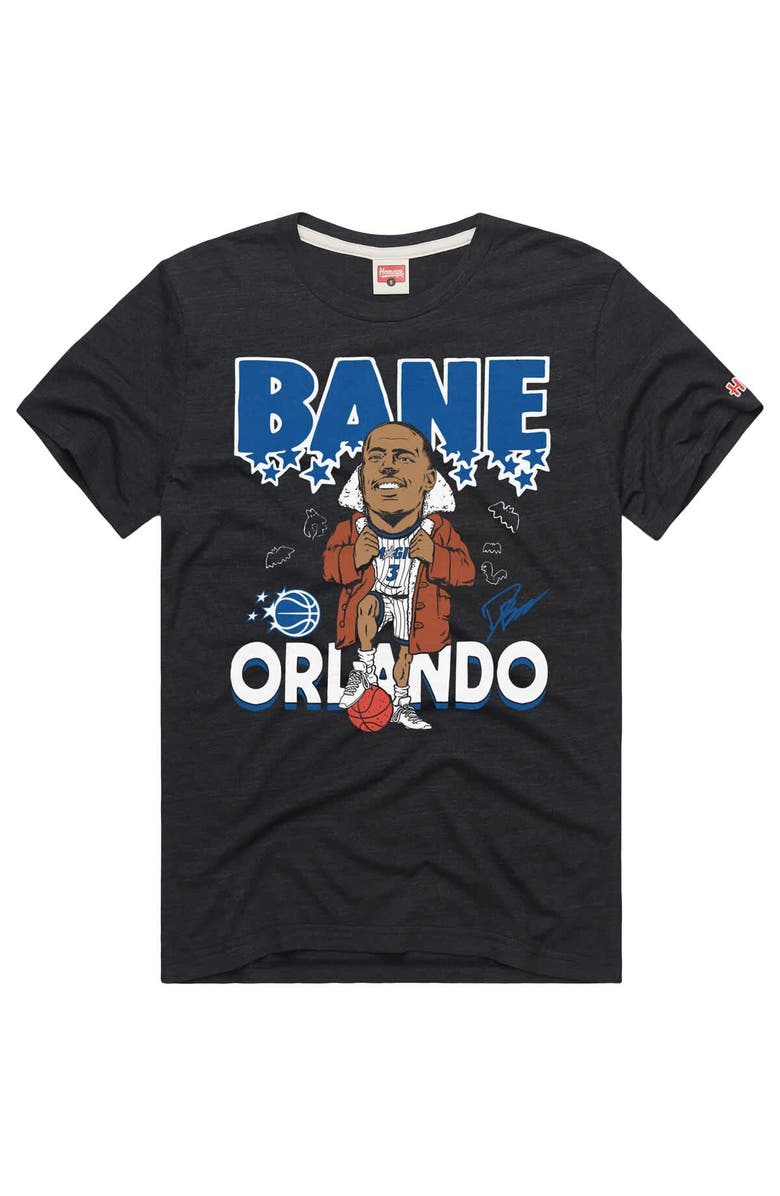 Homage Unisex Homage Desmond Bane Charcoal Orlando Magic Signature Tri-Blend T-Shirt, Alternate, color, Charcoal