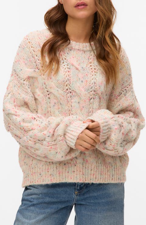 Zena Nep Cable Sweater