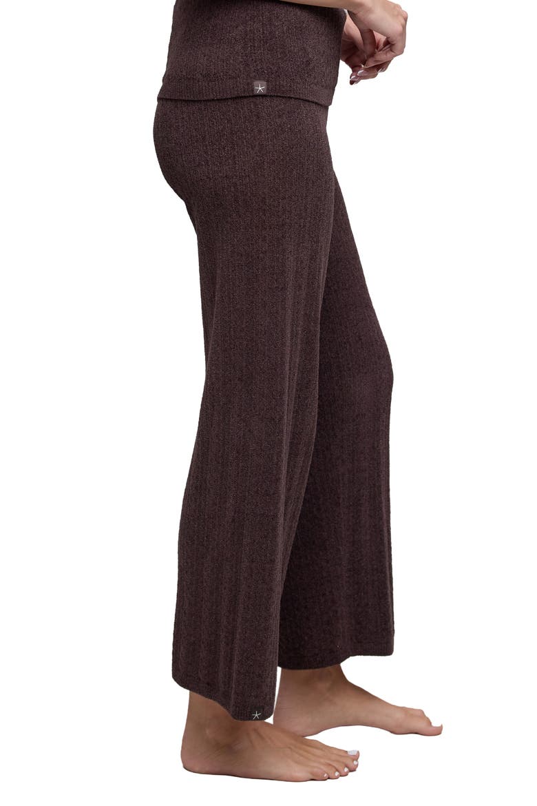 Pointelle Cropped Pants, Alternate, color, UMBER