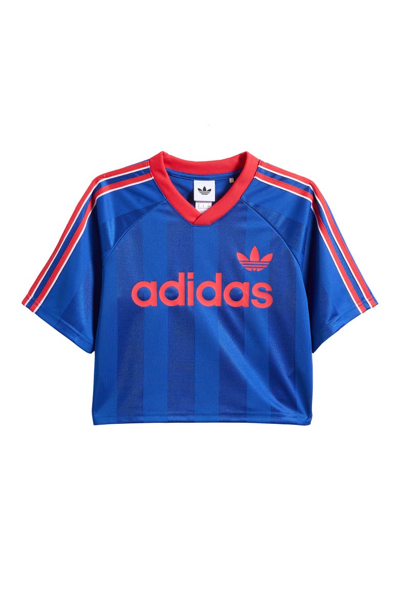 Kids' Archive Recycled Polyester Crop Jersey, Main, color, BRIGHT BLUE