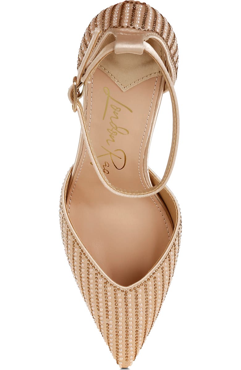 LONDON RAG Wanda Ankle Strap Pump, Alternate, color, Gold