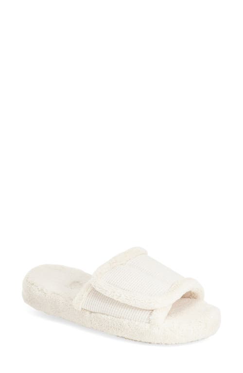 Acorn Waffle Spa Slide Slipper in Natural 