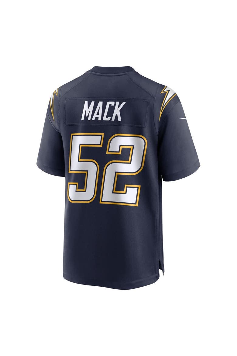 Men's Nike Khalil Mack Navy Los Angeles Chargers Alternate Super Chargers Game Player Jersey, Alternate, color, Navy