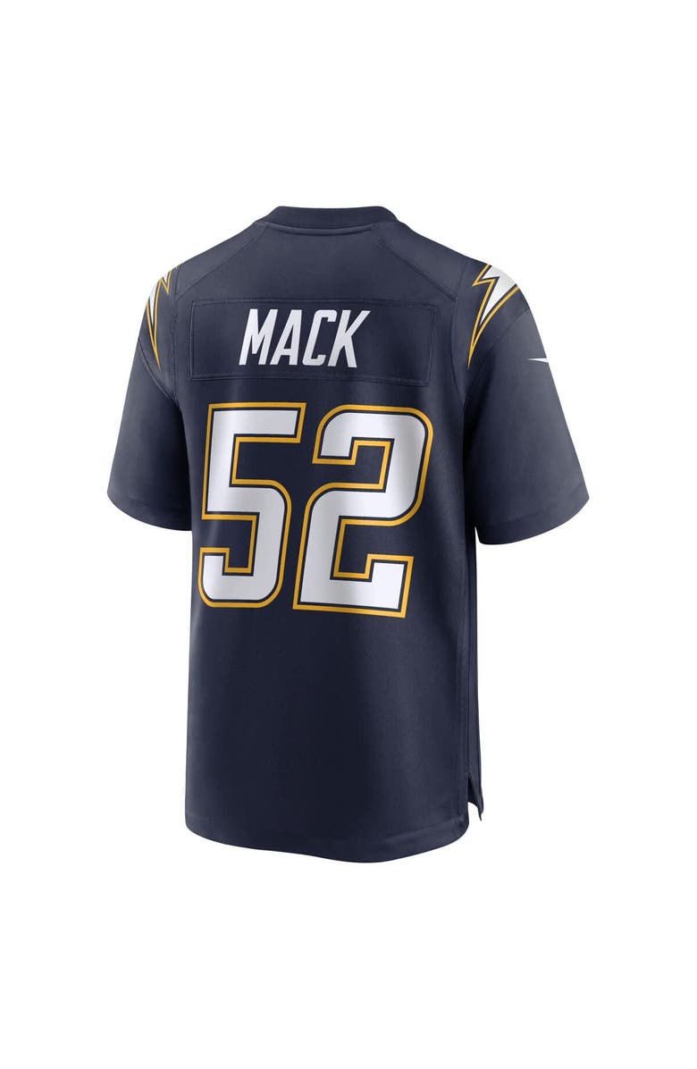 Nike Men's Nike Khalil Mack Navy Los Angeles Chargers Alternate Super Chargers Game Player Jersey, Alternate, color, 