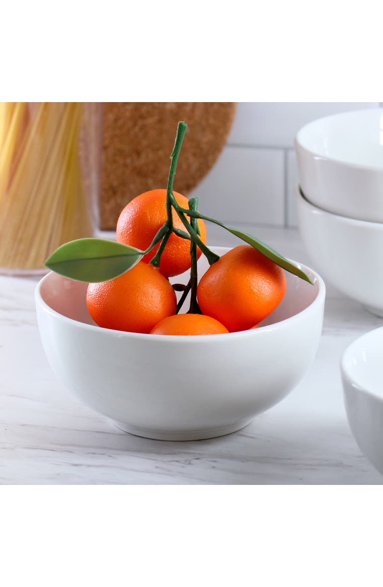 Elama Professional Kitchen 12 Piece Porcelain Bowl Set, Alternate, color, White