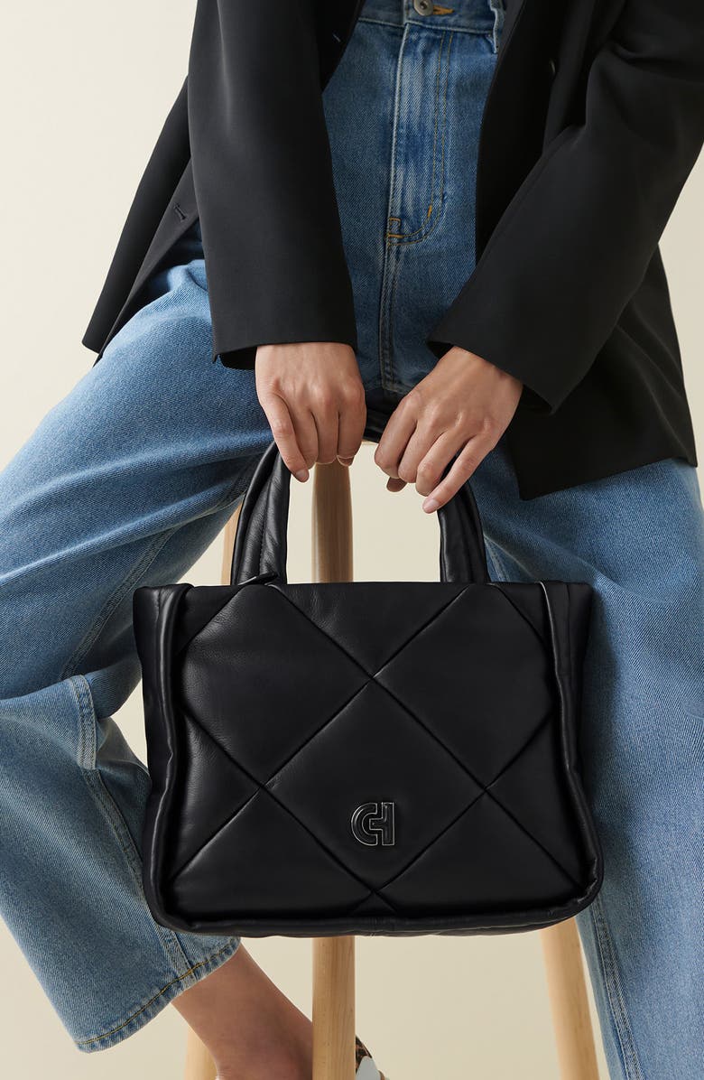 Cole Haan Puff Quilted Leather Tote, Alternate, color,