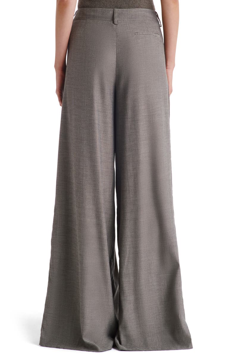 TWP New Didi Pleat Wool Blend Wide Leg Pants, Alternate, color, Taupe