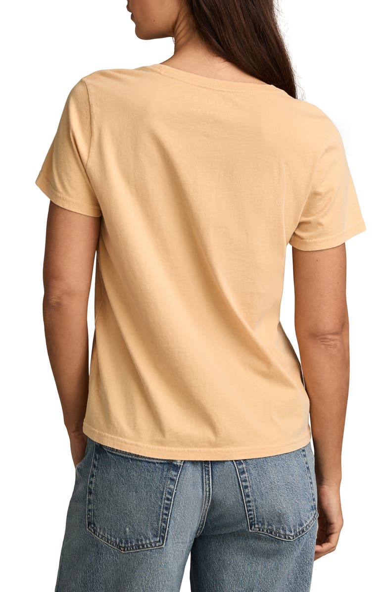 Lucky Brand Journey Wings Embellished Cotton Graphic T-Shirt, Alternate, color, New Wheat