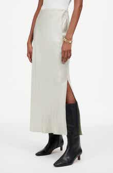 Madewell Satin Maxi Slip Skirt
