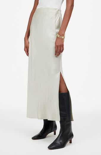 Madewell Satin Maxi Slip Skirt