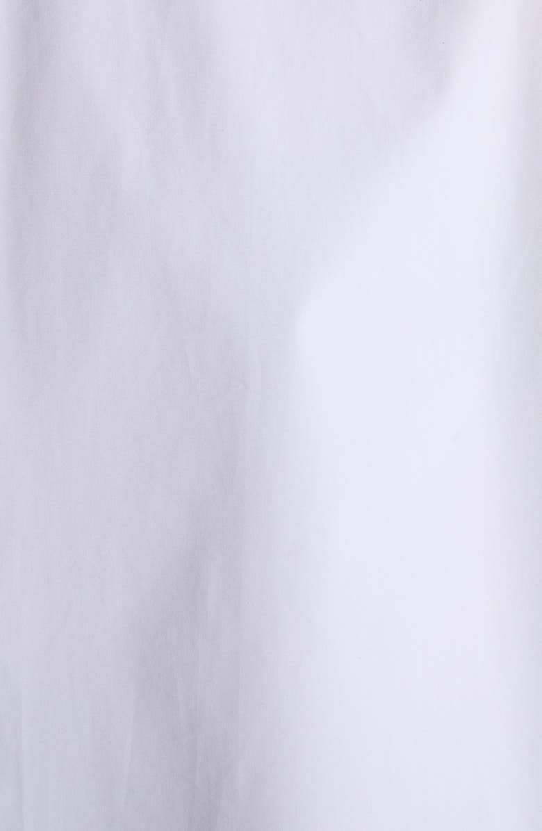 McQueen Crystal Embellished Cotton Poplin Button-Up Shirt, Alternate, color, Opticalwhite