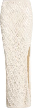 Elan Lace Side Slit Cover-Up Maxi Skirt