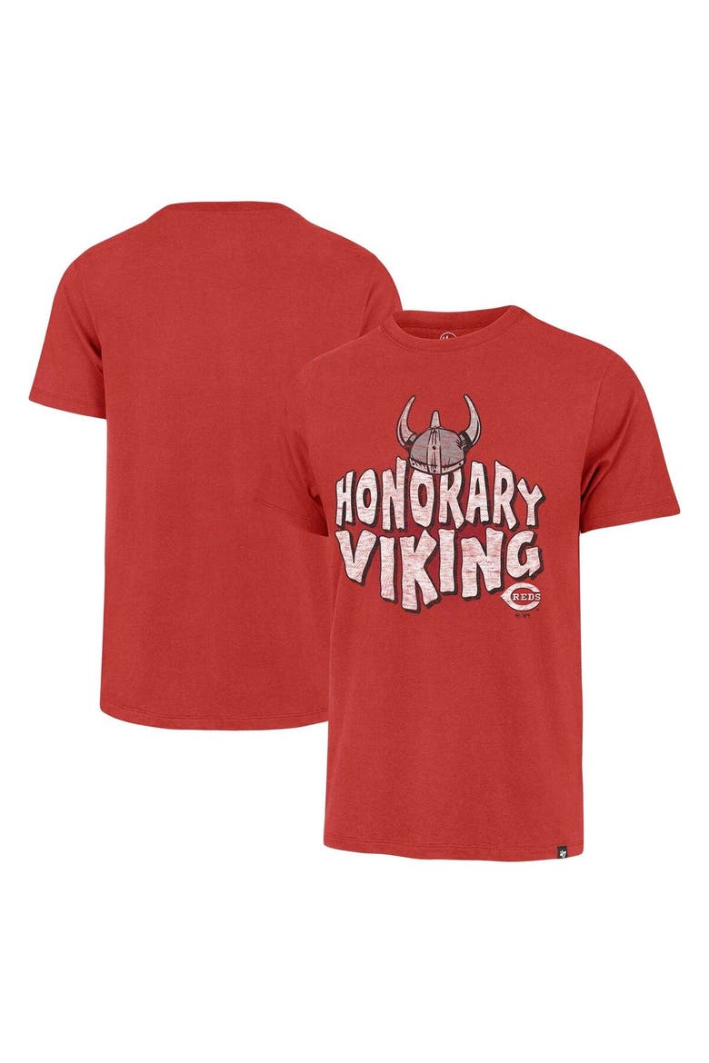 Men's '47  Red Cincinnati Reds HR Celebration T-Shirt, Main, color, Red