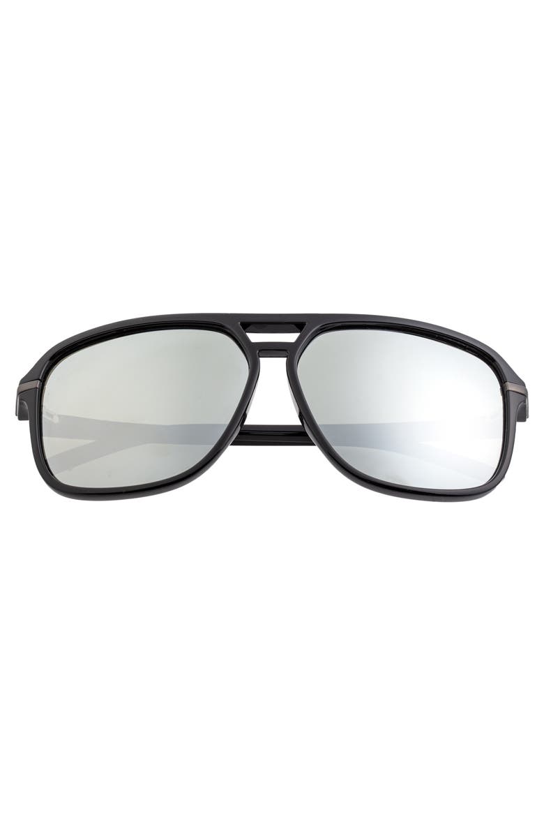 SIMPLIFY Reed Polarized Sunglasses, Alternate, color, Black/Silver