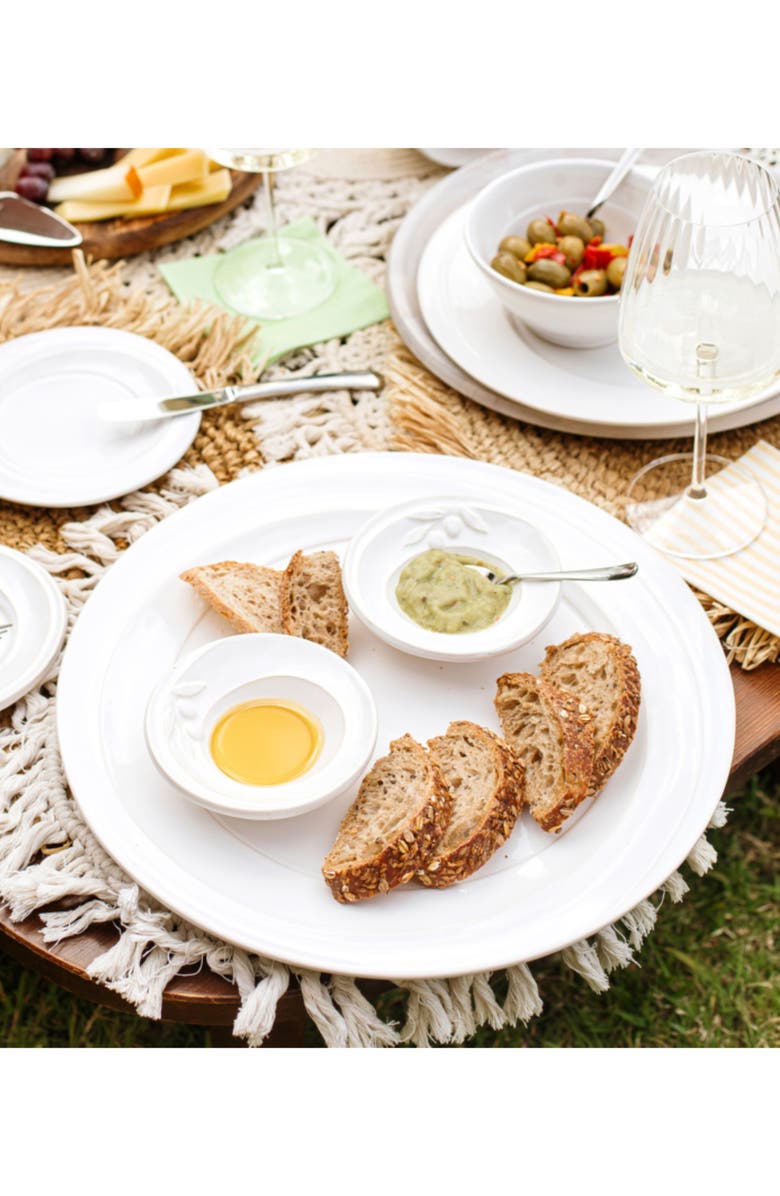 VIETRI Luna Condiment Bowl, Alternate, color, White