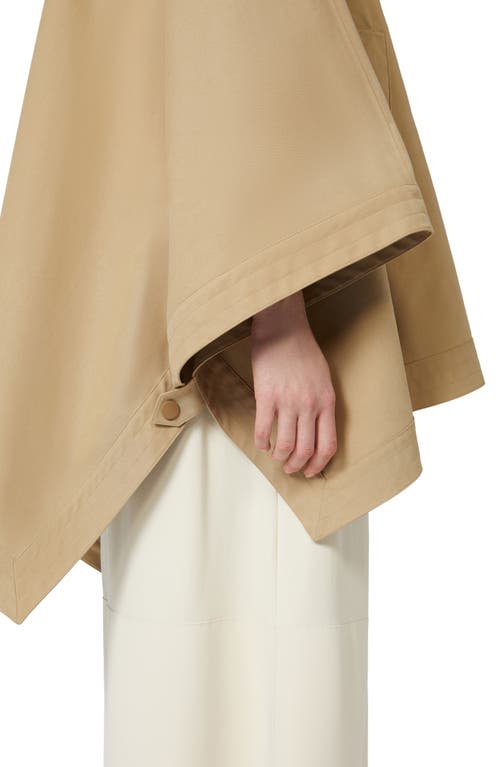 Weekend Max Mara Boa Hooded Poncho In Neutral
