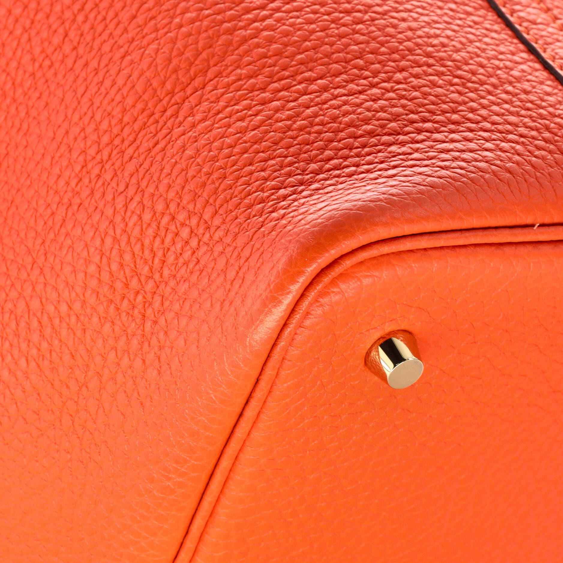 Pre-Owned Hermes Picotin Lock Bag Clemence MM, Alternate, color, Feu