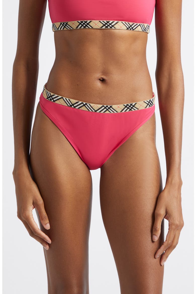 Samphire Bikini Bottoms, Main, color, JAM RED
