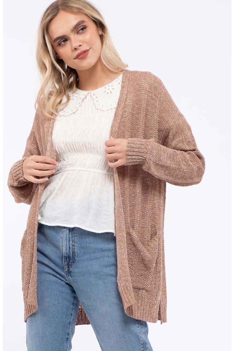 Blu Pepper Knit Pattern Cardigan (Women) | Nordstromrack