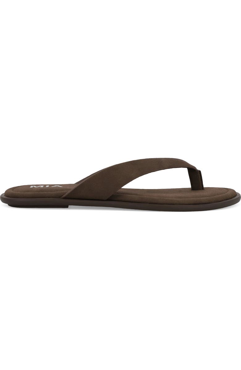 MIA Sydni Flip Flop, Alternate, color, Chocolate