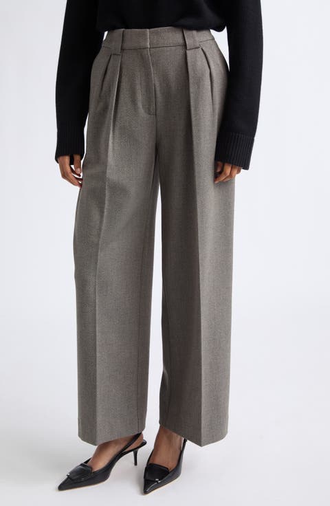 Katya Pleated High Waist Wide Leg Pants