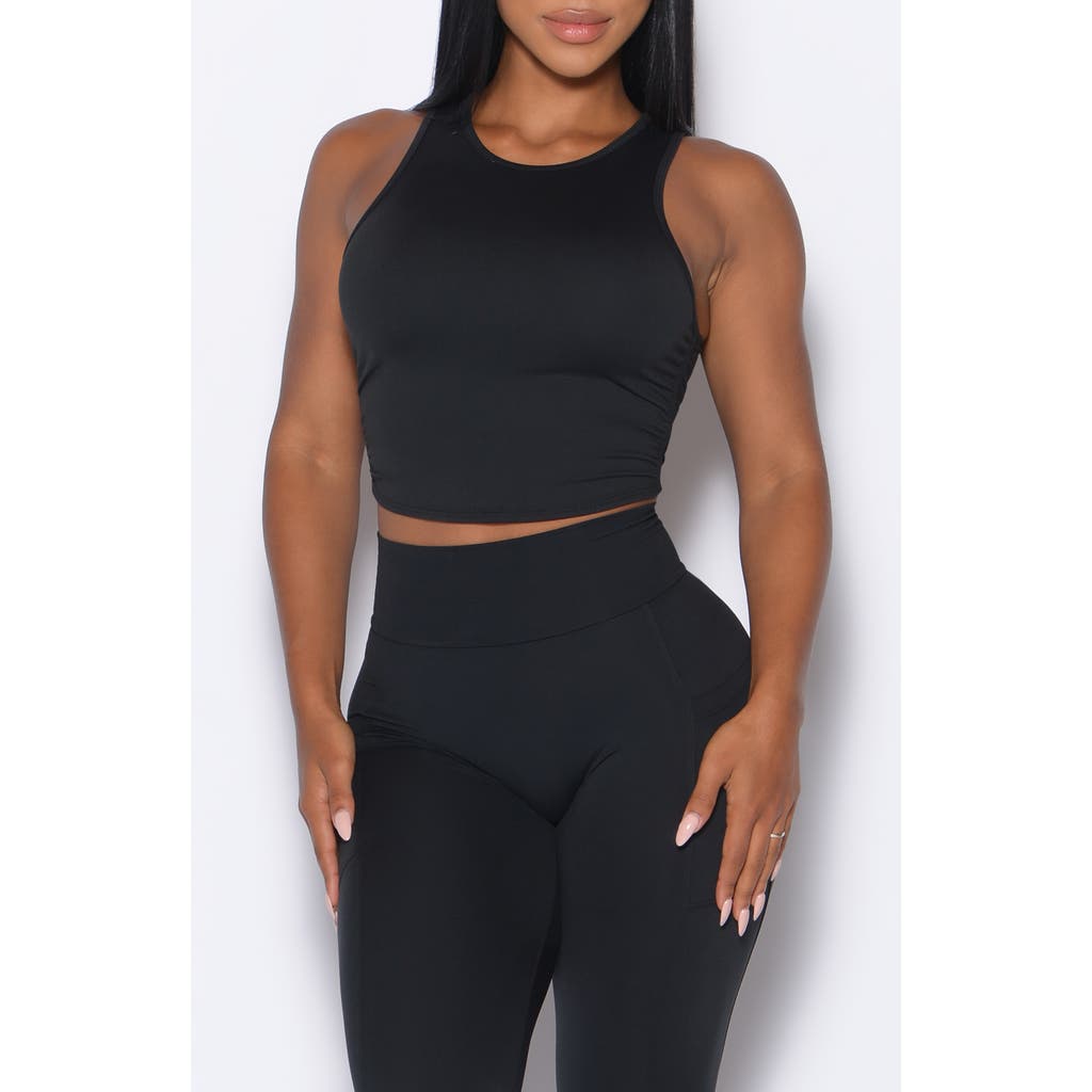 Bombshell Sportswear Muscle Scrunch Tank In Black