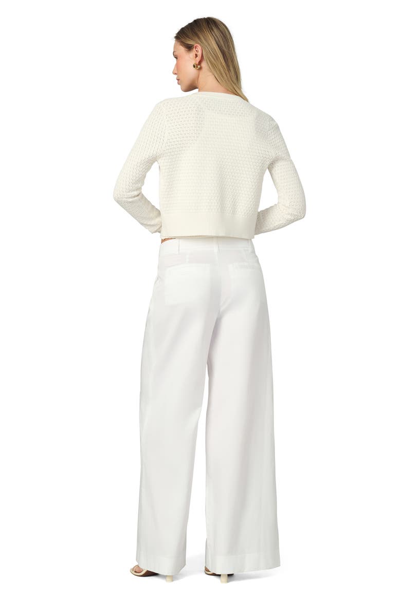 The Pointelle Dani Cardigan, Alternate, color, MILK