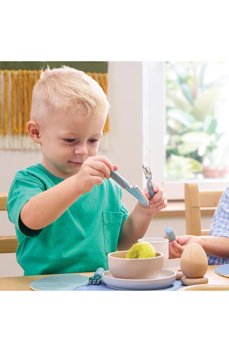 Kaplan Early Learning Company Breakfast Tableware Set - 24 Pieces, Alternate, color, Multicolored