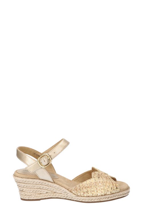 EASY STREET EASY STREET MIRAMAR ANKLE STRAP WEDGE SANDAL 
