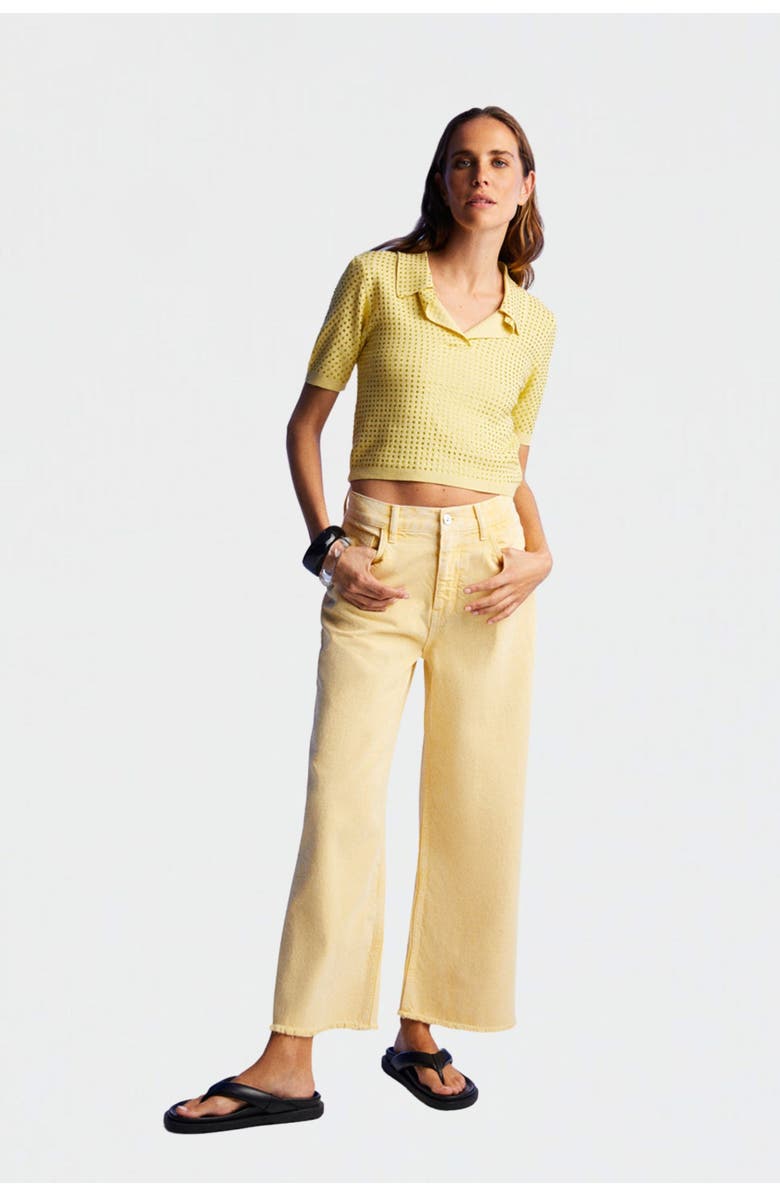 Nocturne High Waist Wide Leg Jeans, Alternate, color, 