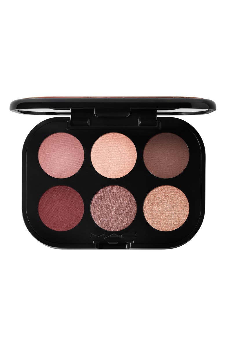 MAC Cosmetics Connect in Color 6-Pan Eyeshadow Palette, Main, color, Embedded In Burgundy