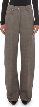 Helmut Lang Relaxed Sharkskin Bootcut Pants