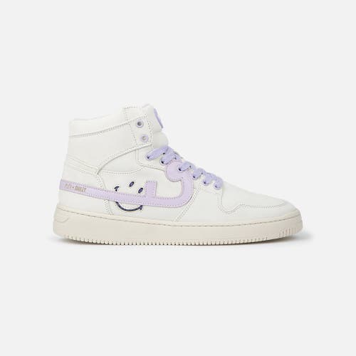 Fini Lucas "creamy Purple" Sneaker In Black