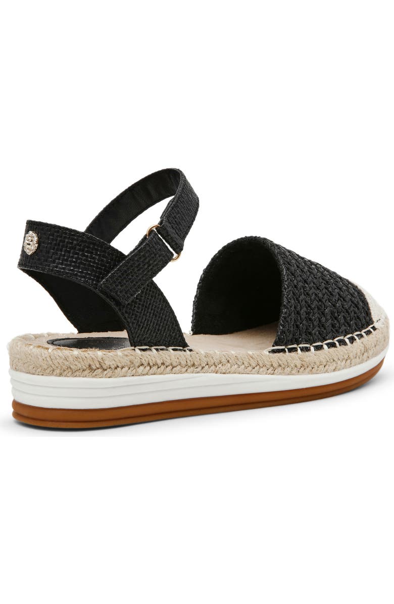 Anne Klein Jordanna Espadrille Sandal, Alternate, color, Black Raffia