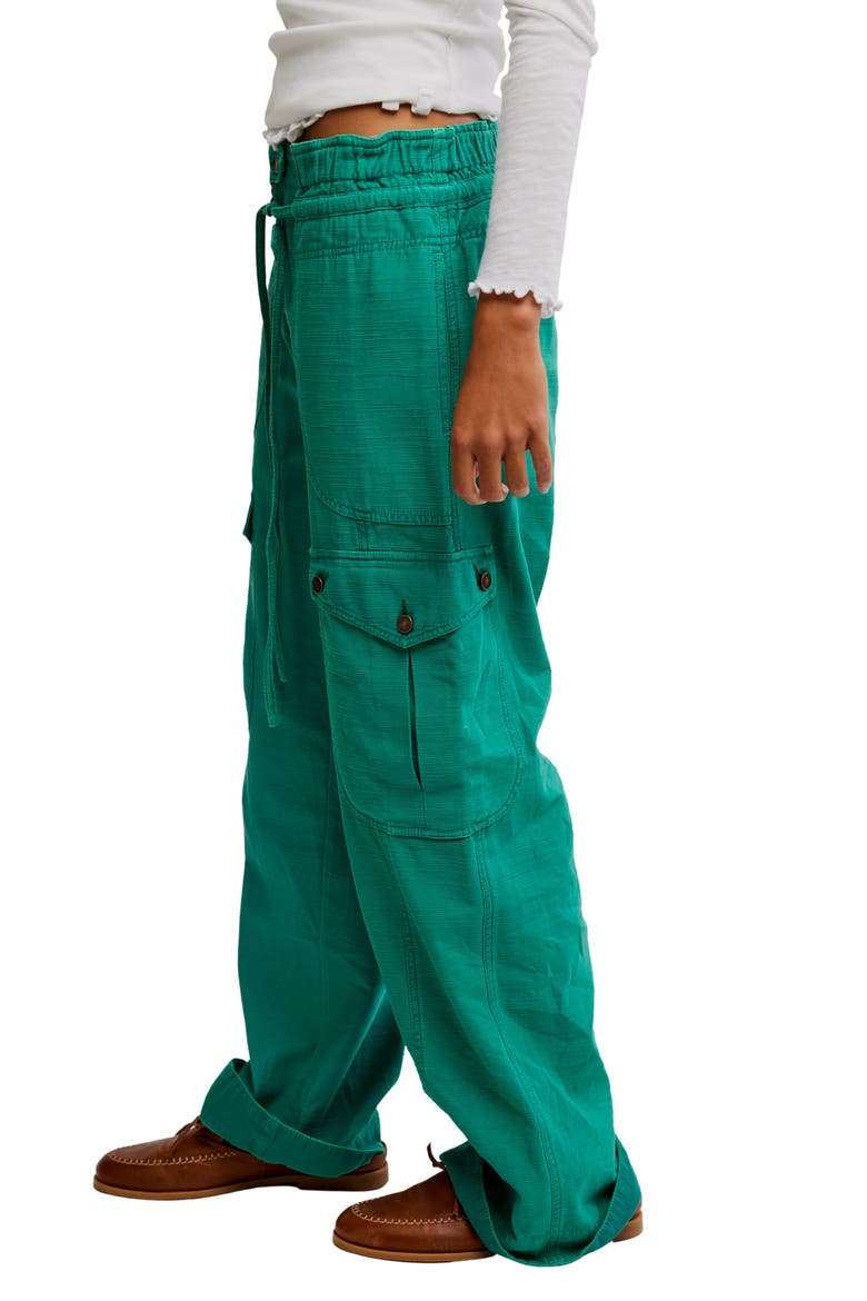 Park Ave Cotton Cargo Pants, Alternate, color, GOLF GREEN