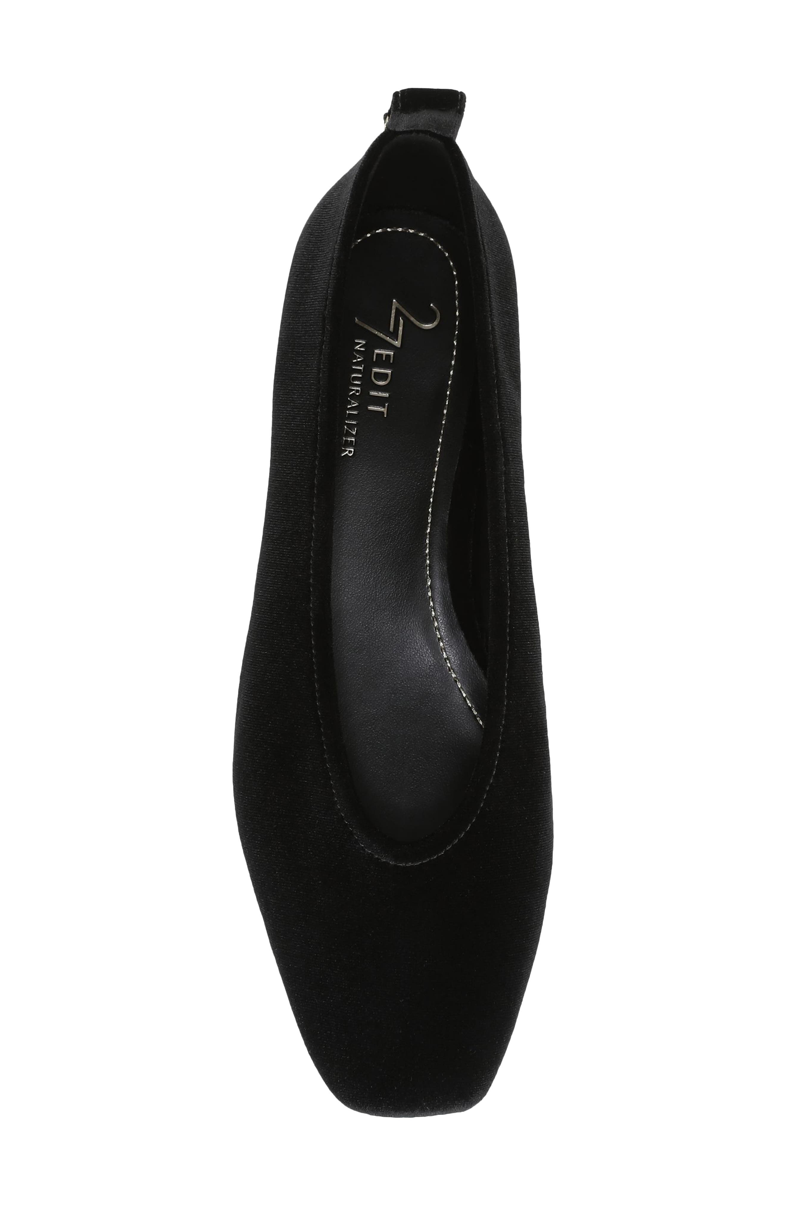 Carla Flat, Alternate, color, BLACK FABRIC