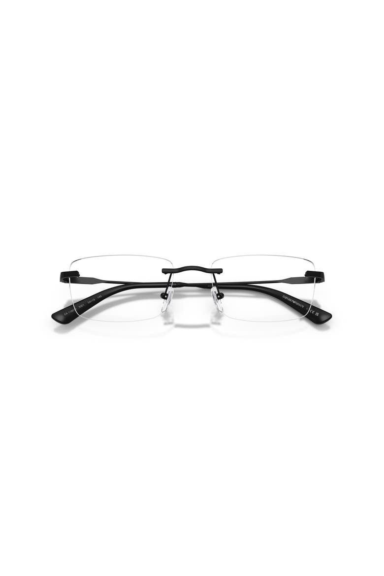 54mm Rectangle optical glasses, Alternate, color, Black